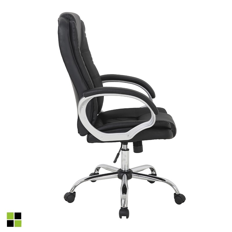 Momma Home - Fauteuil De Bureau Cash En Simili-cuir Noir