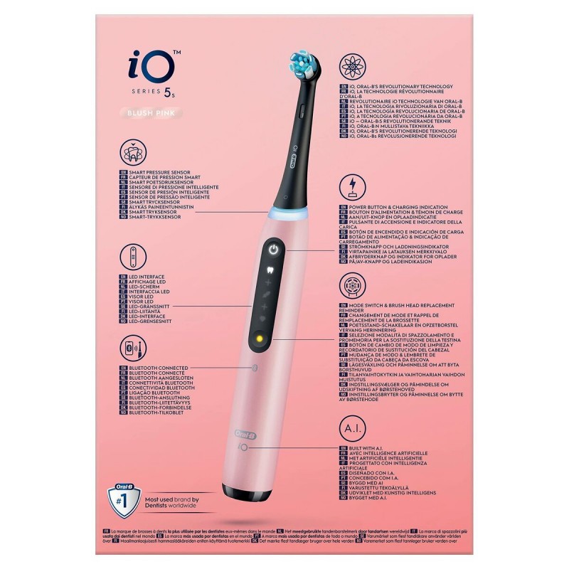 Brosse à Dents électrique Oral-B IO 3S Rose - Rechargeable + 1 Tête Offerte