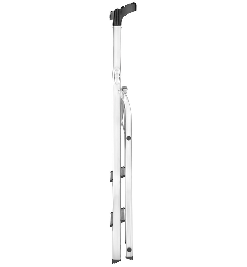 Escabeau Hailo L60 Sécurisé Pliable - 3 Marches - 2.37m - En Alu Ultra Léger