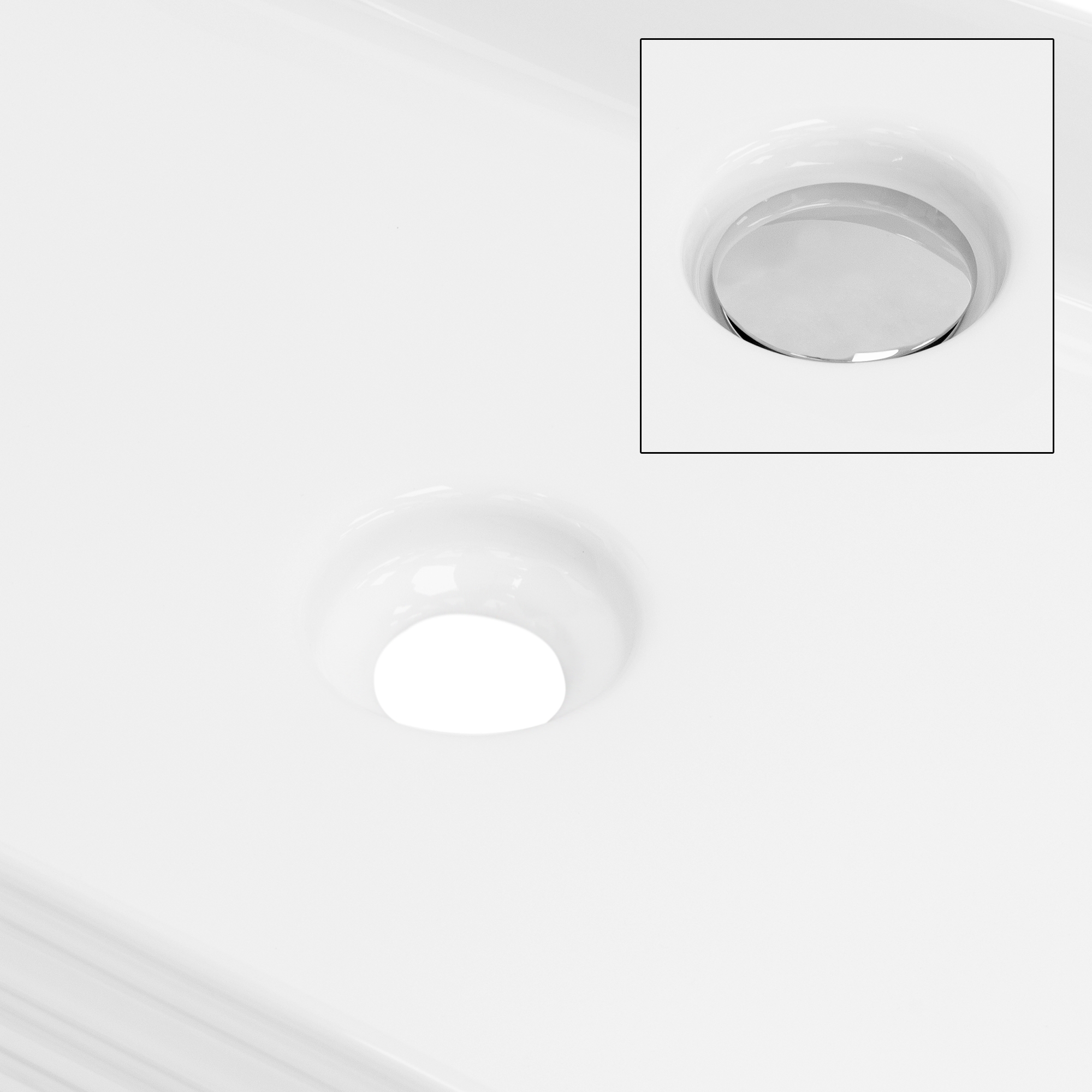 Vasque À Poser En Céramique Blanc Lavabo Avec Garniture De Vidage 680x380x120 Mm