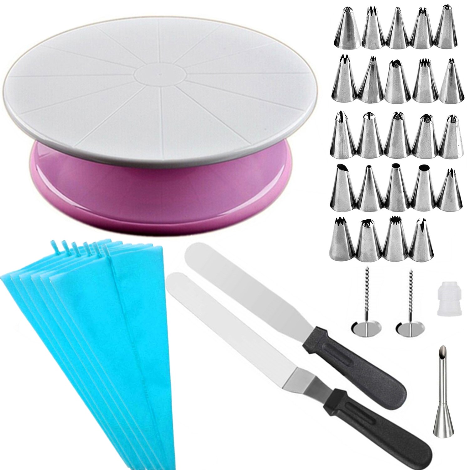 37 in 1 Turntable & Cake Decorating Accessories Set