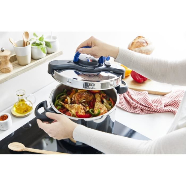 Seb P4624923 Clipsominut Easy Cocotte-minute 9 L Pour 7-10 Personnes, French Cocotte