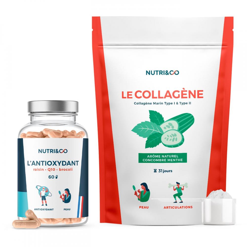 Nutri&co - Pack Anti-rides Concombre - Collagène Saveur Concombre ...