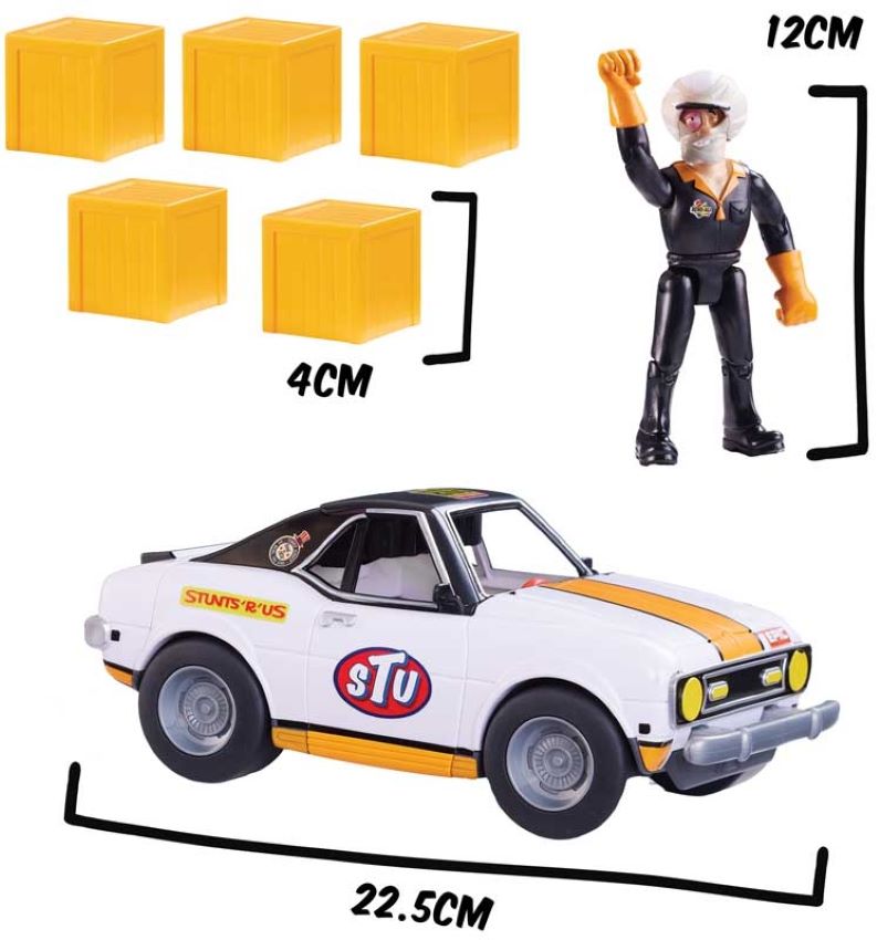 Stuntman Stu Diecast Model Playset Sports Car