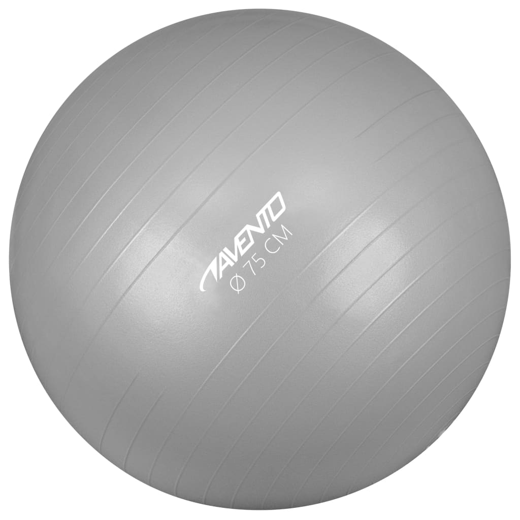 Ballon De Fitness/d'exercice Diamètre 75 Cm Argenté Avento