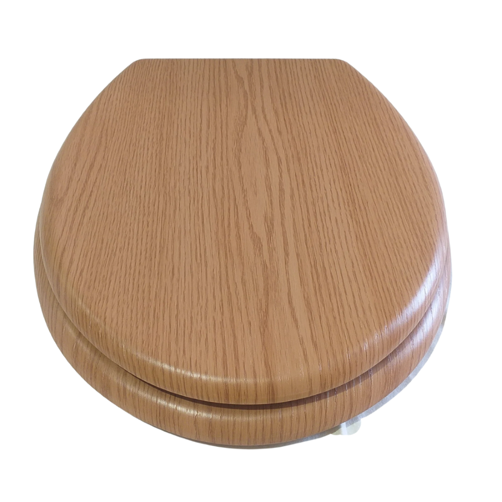 Atlantica Woodline Toilet Seat – Oak