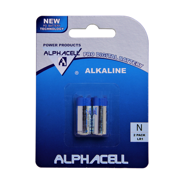 Alkaline N/LR1 Blister 2pack - ALPHACEL