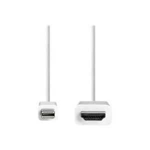 Câble Mini Displayport Vers Hdmi™ Mini Displayport Mâle - Connecteur Hdmi™ 2,0 M Blanc