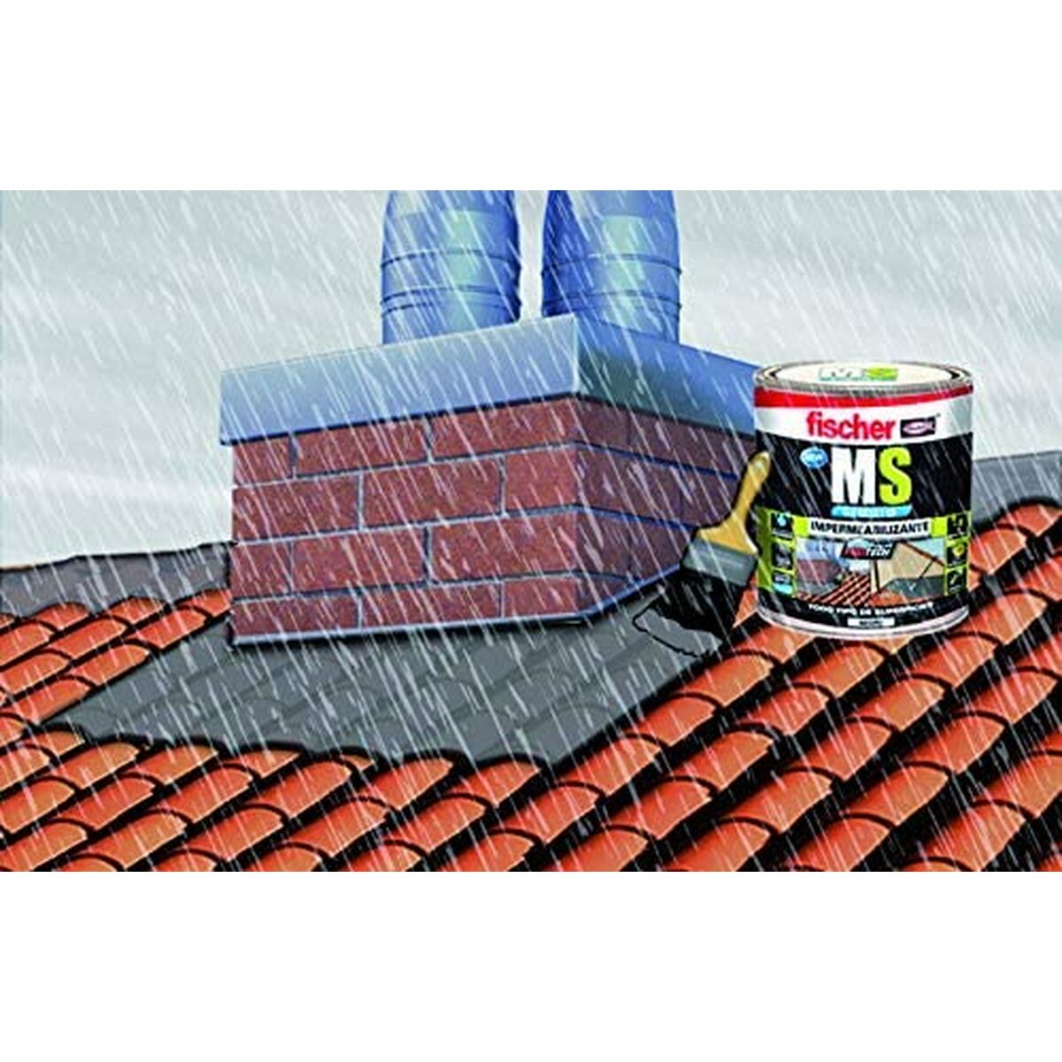 Imperméabilisation Fischer Ms 534615 Gris 1 Kg