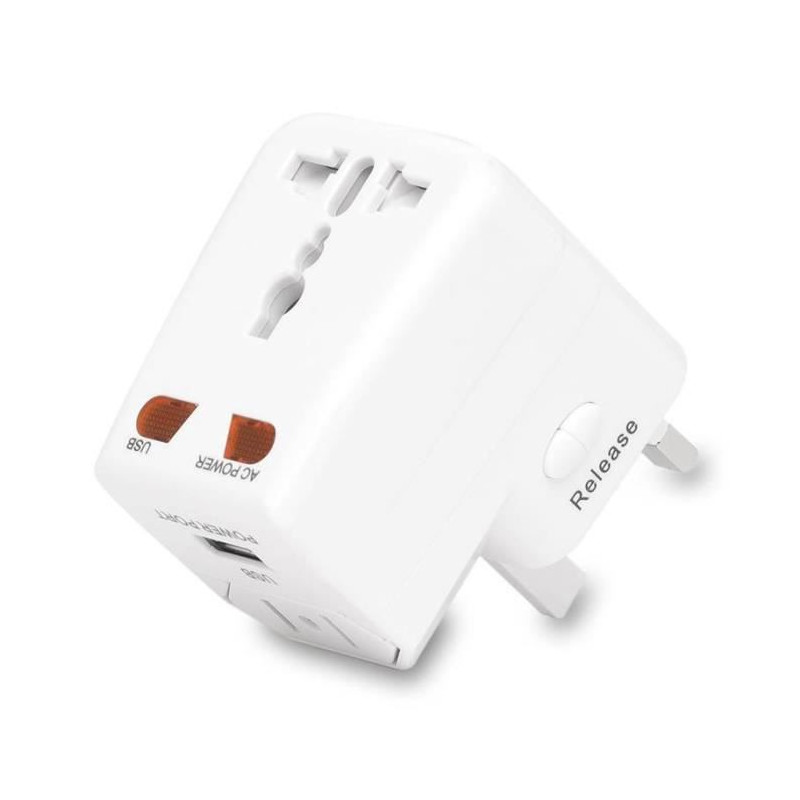 Adaptateur Multi Pays 1usb 1a Blanc