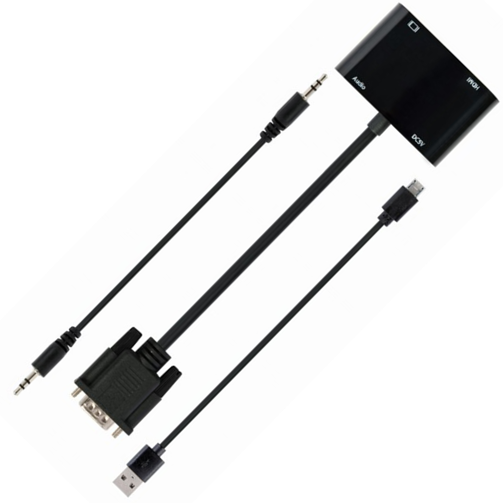 Câble Adaptateur Gembird Hdmi Vers Hdmi + Vga 0.15m