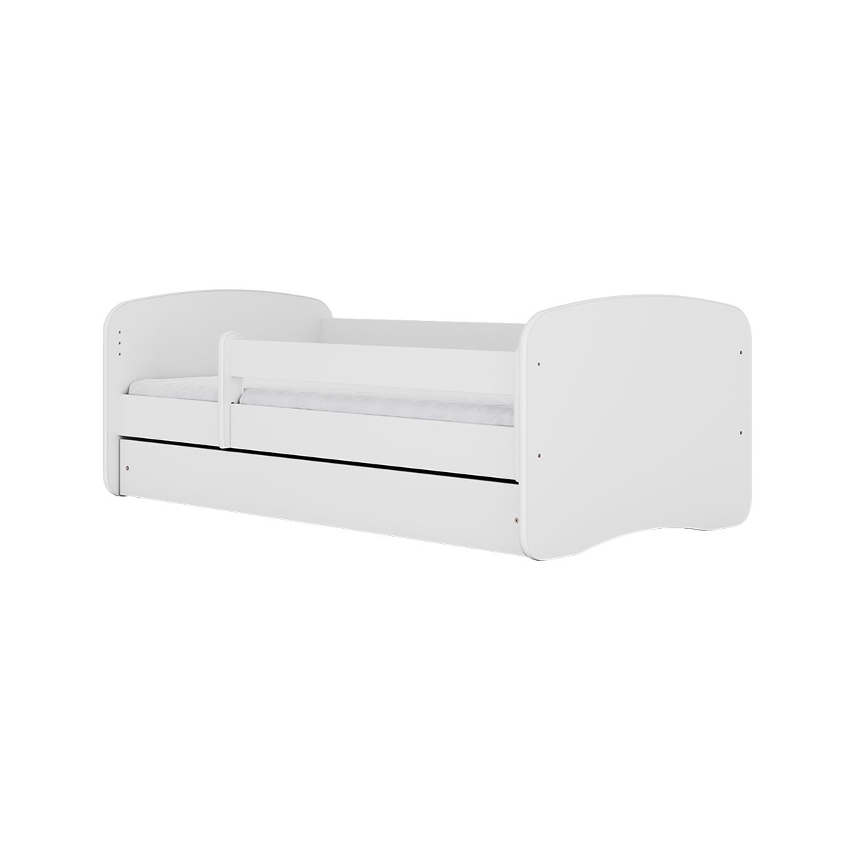 Lit 80x160 Sommier Et Tiroir Inclus Babydream - Blanc