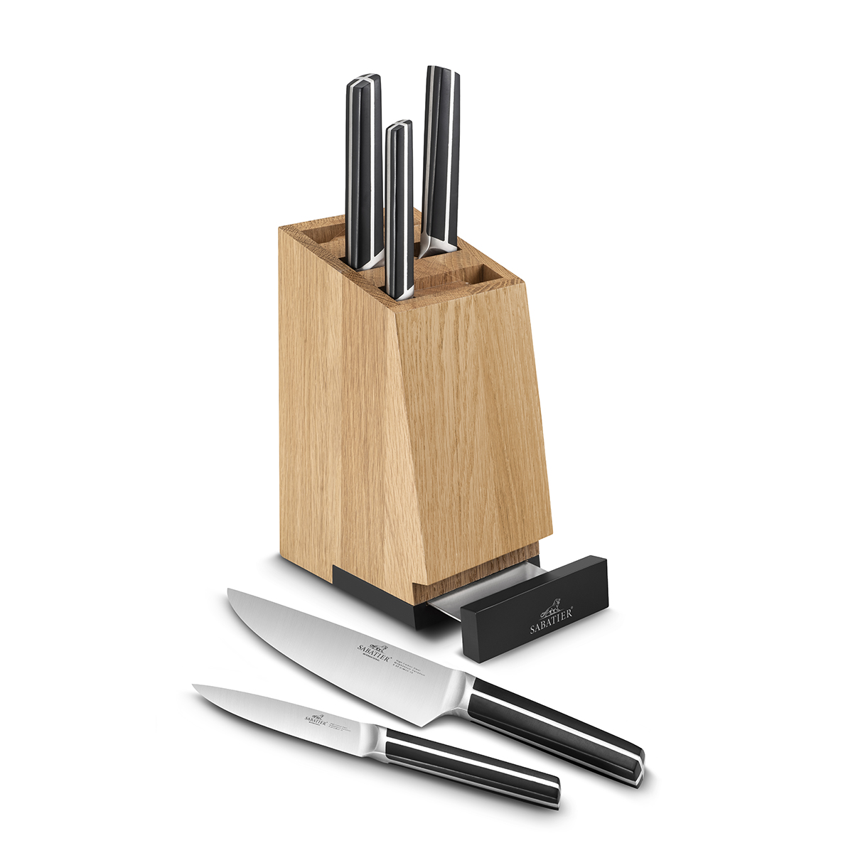 Bloc Avec Support Tablette + 5 Couteaux Chiron Lion Sabatier 666280 à Prix Carrefour