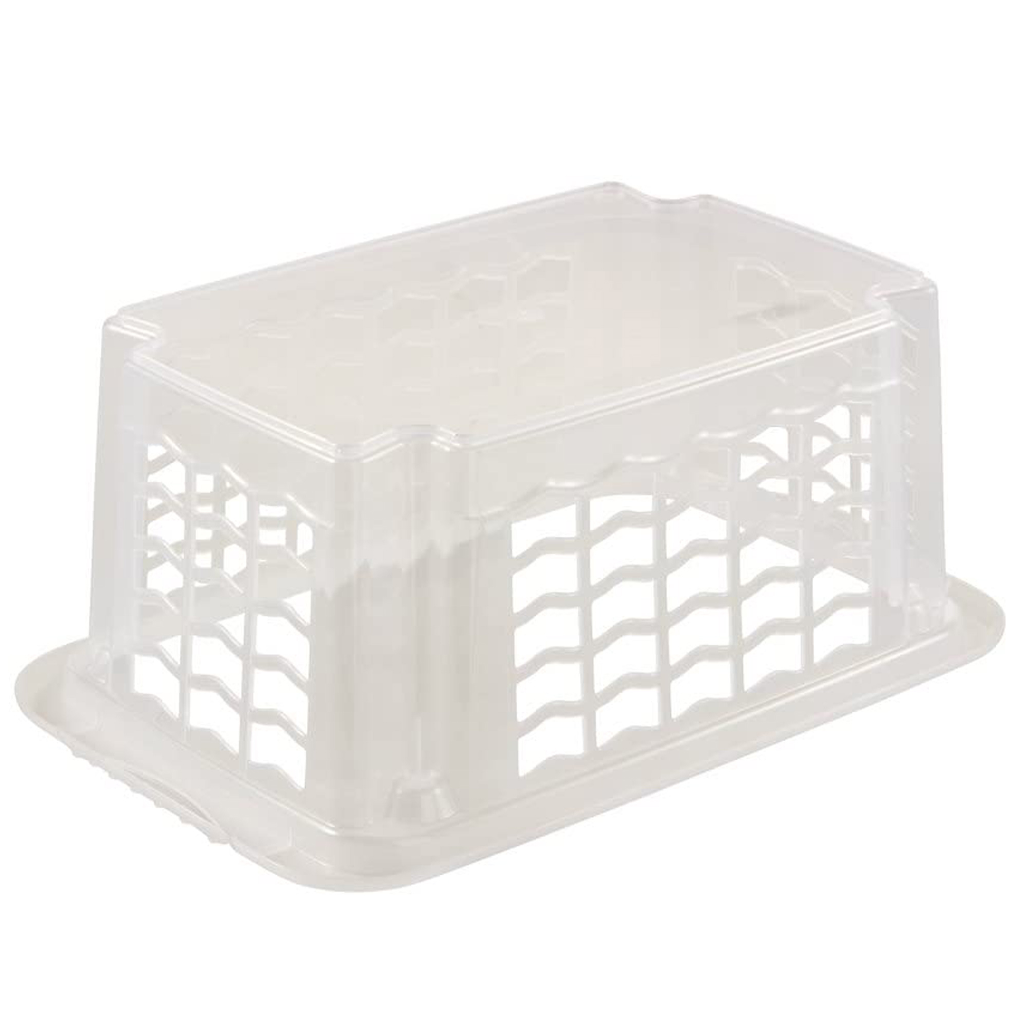 2x Panier De Stockage, Taille S, 30 X 20 X 13 Cm, Fritz, Neutre Transparent