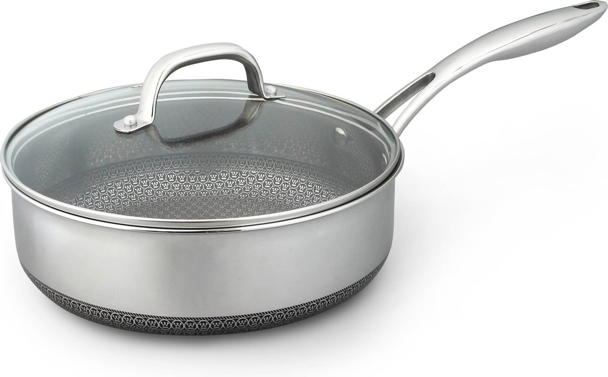 Westinghouse - Black Signature - Poêle À Frire Avec Manche 24 Cm - Induction - Sauteuse - Noire