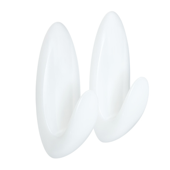 Lot De 2 Crochets Résistant À L'eau Glacé, Command, Blanc 1.3 Kg