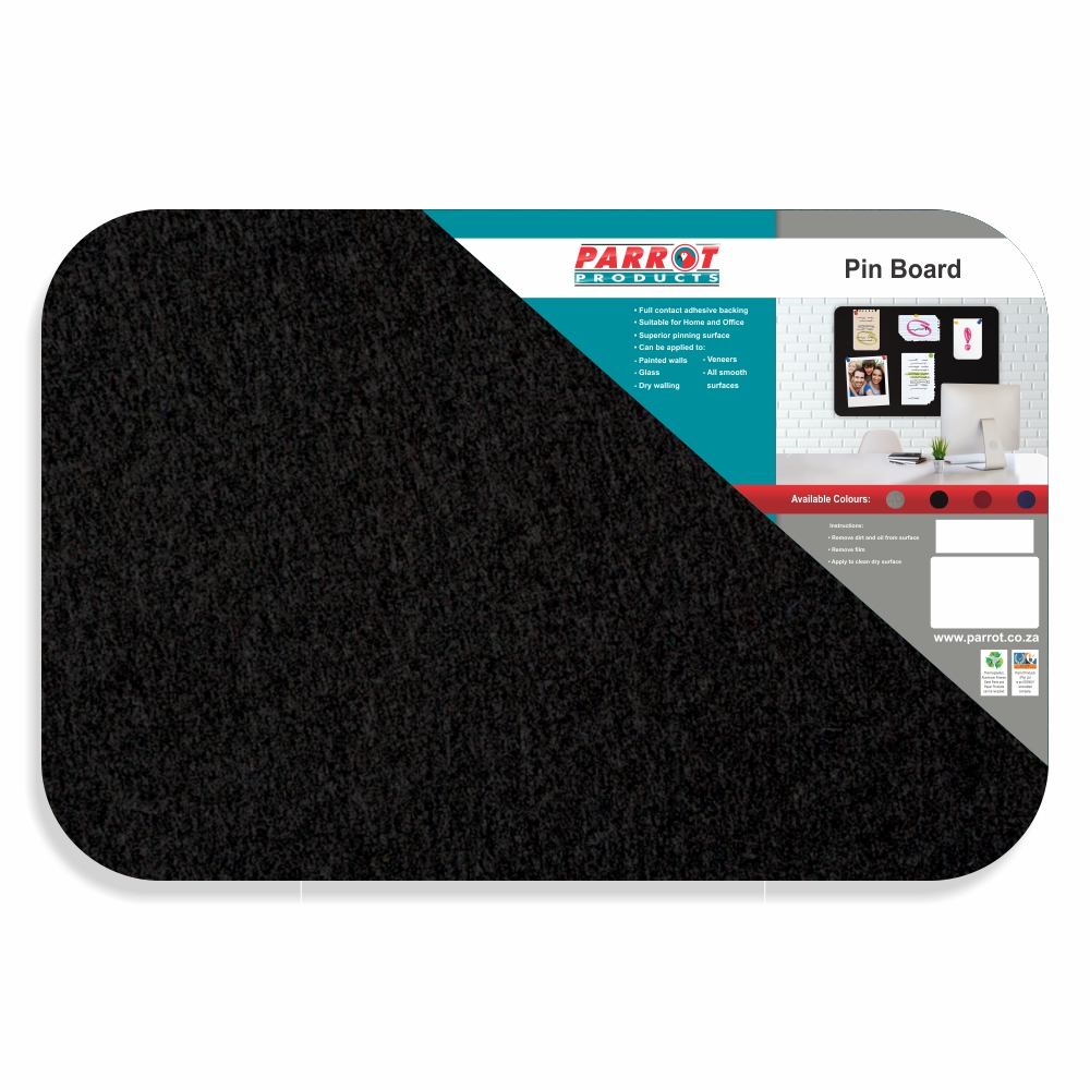Adhesive Pin Board (No Frame - 450*300mm - Black)