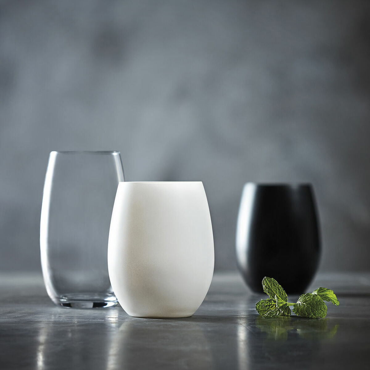 Set De Verres Chef&sommelier Primary Noir Verre 6 Unités (36 Cl)