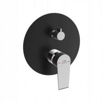 Robinet De Douche, Interrupteur, Argent / Noir