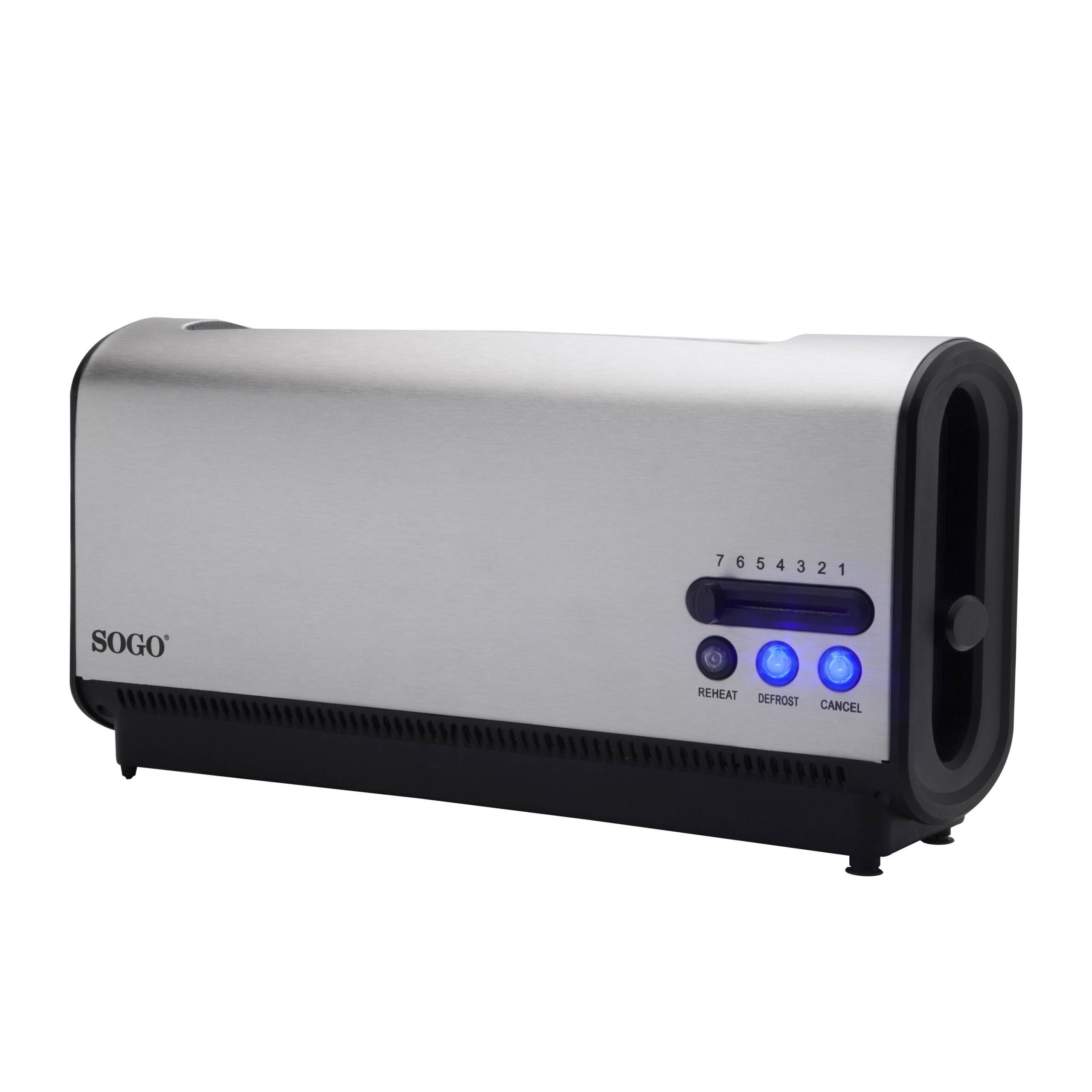 Image of SOGO Tostapane Slot Lungo 900W – Acciaio Inox, Scongelamento, Riscaldamento, Spegnimento Automatico, Vassoio Raccogli Briciole