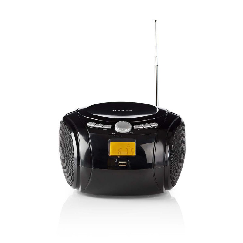 Nedis SPBB100WT Boombox 9 W Bluetooth® Cd-speler / Fm-radio / Usb / Aux