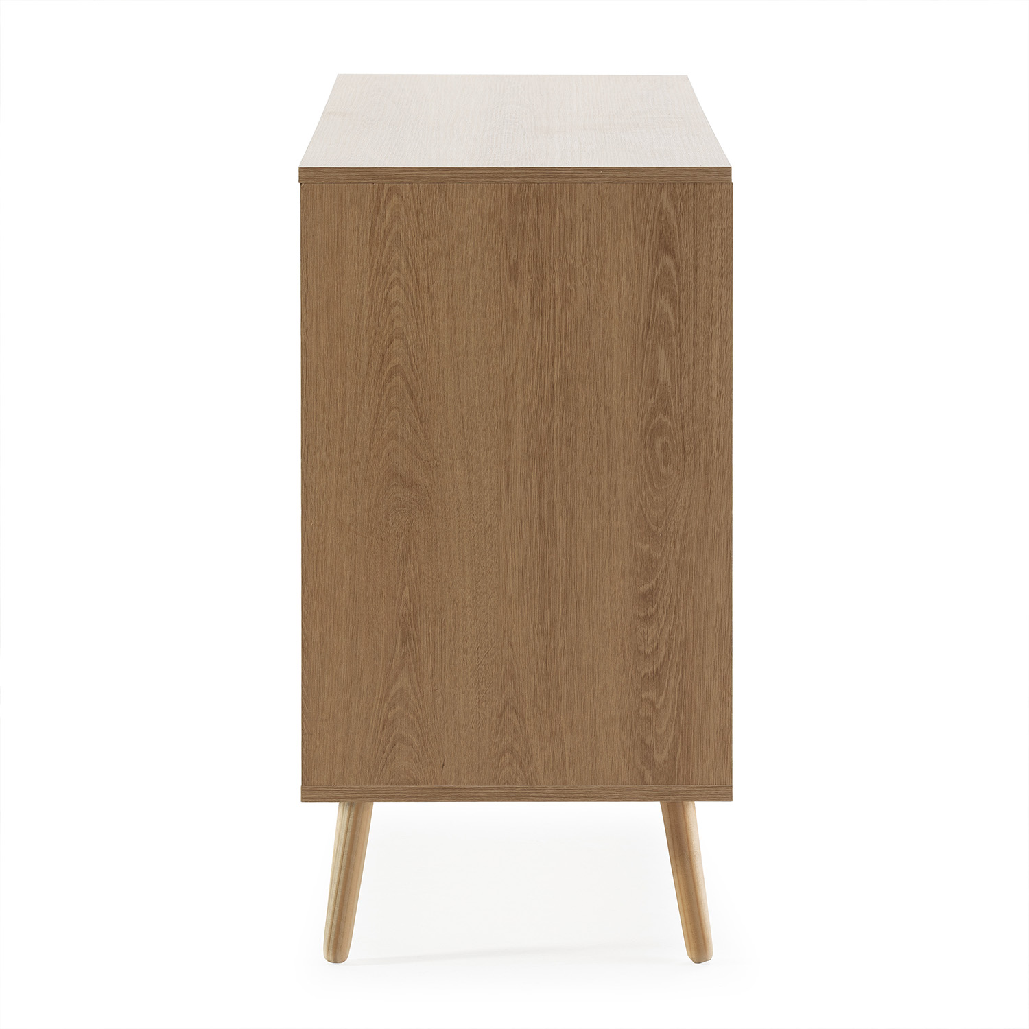 Buffet Lluvia 3 Portes En Chêne, Largeur 120 Cm