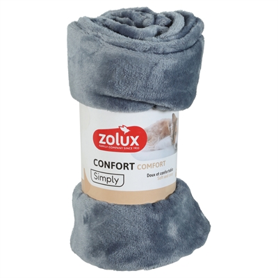 Couverture Pour Chien Zolux En Peluche Gris - 120x80 Cm