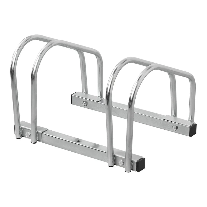 Garage Extérieur Intérieur Râtelier Vélos 5 Places Relaxdays - Montage Au Sol, Acier Galvanisé - Pour Garage Ou Extérieur Largeur Roues 50mm Max