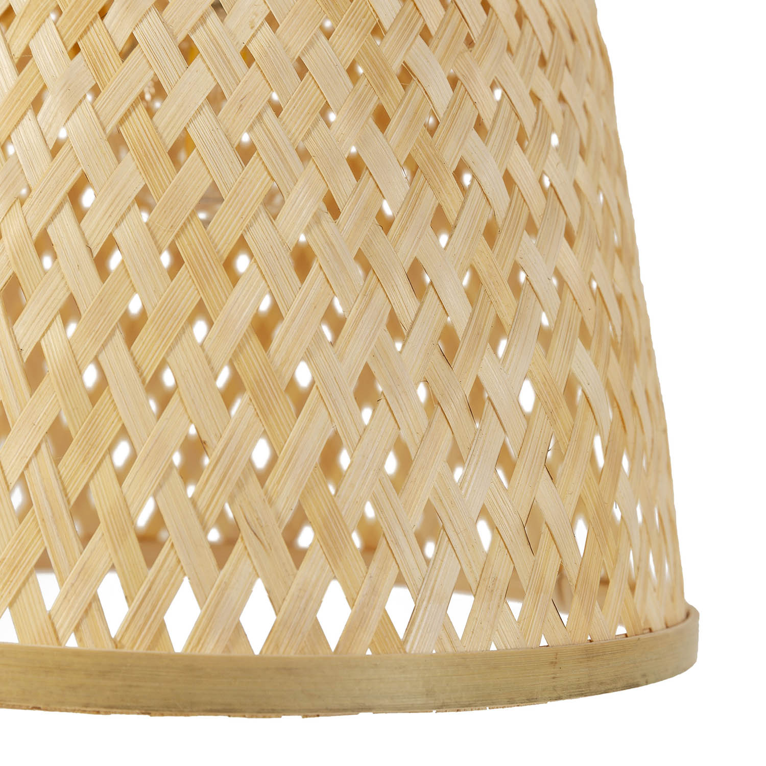 Lampe À Poser Sakura En Bamboo, Diamètre 55 Cm