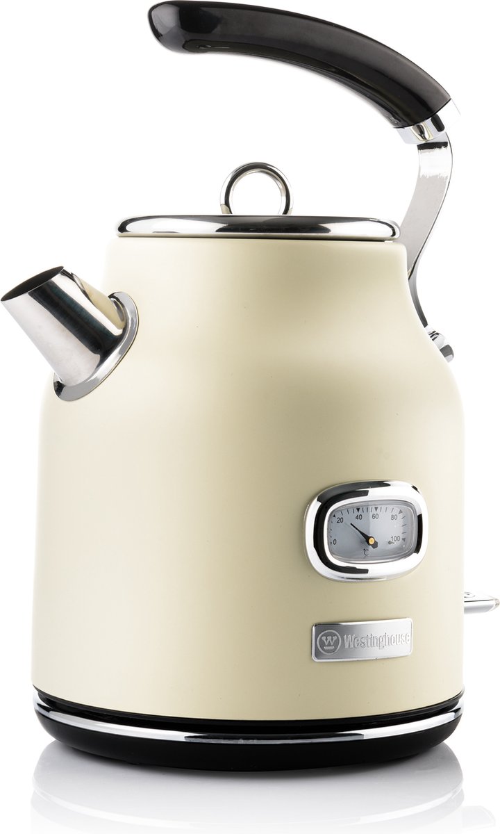 Westinghouse - Retro -  Grille Pain 4 Fentes  + Bouilloire 1,7 L - Mixeur Plongeant - Blanc