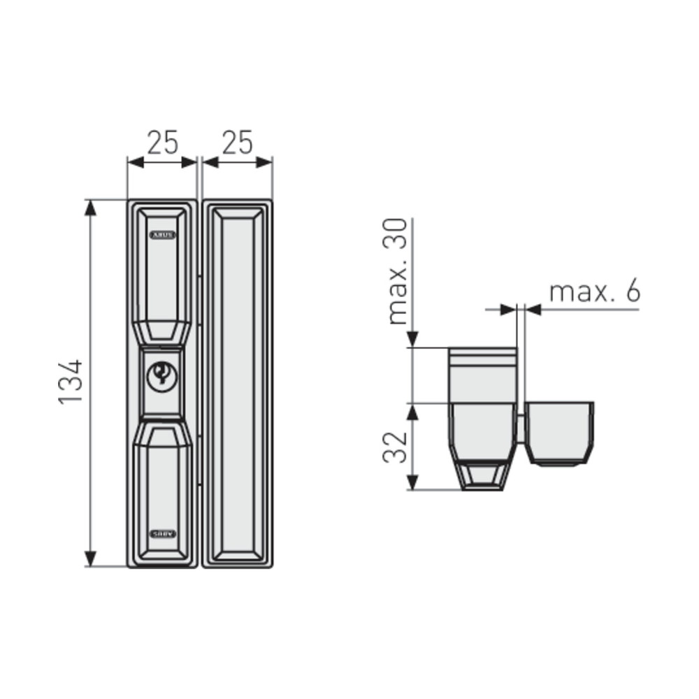 Verrou De Fenetre Fts88 Blanc Varie Blister