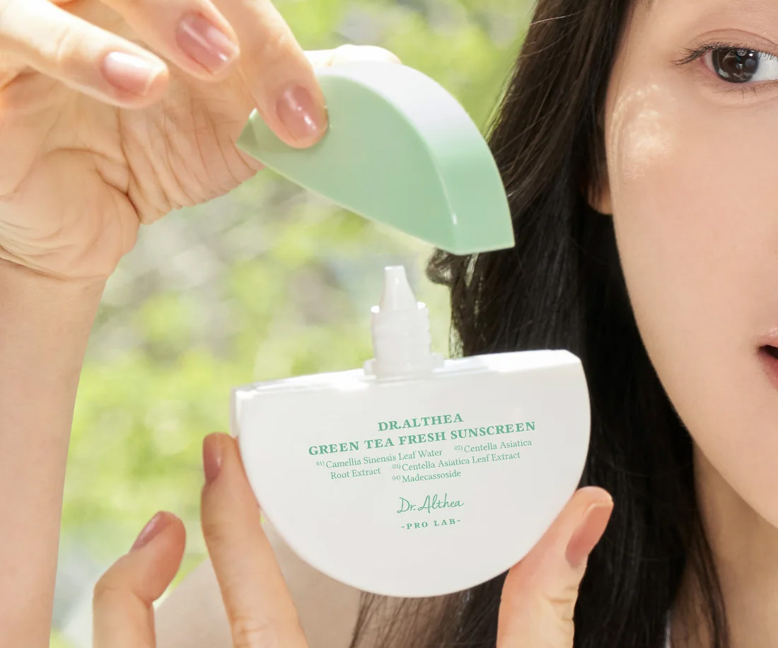 DR. ALTHEA Green Tea Fresh Sunscreen – upokojenie zeleným čajom a centellou