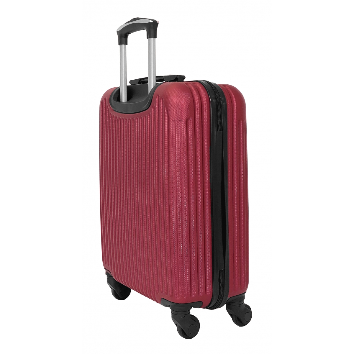 Set De 3 Valises Truck Abs Rouge Bordeaux - Tr10593 à Prix Carrefour