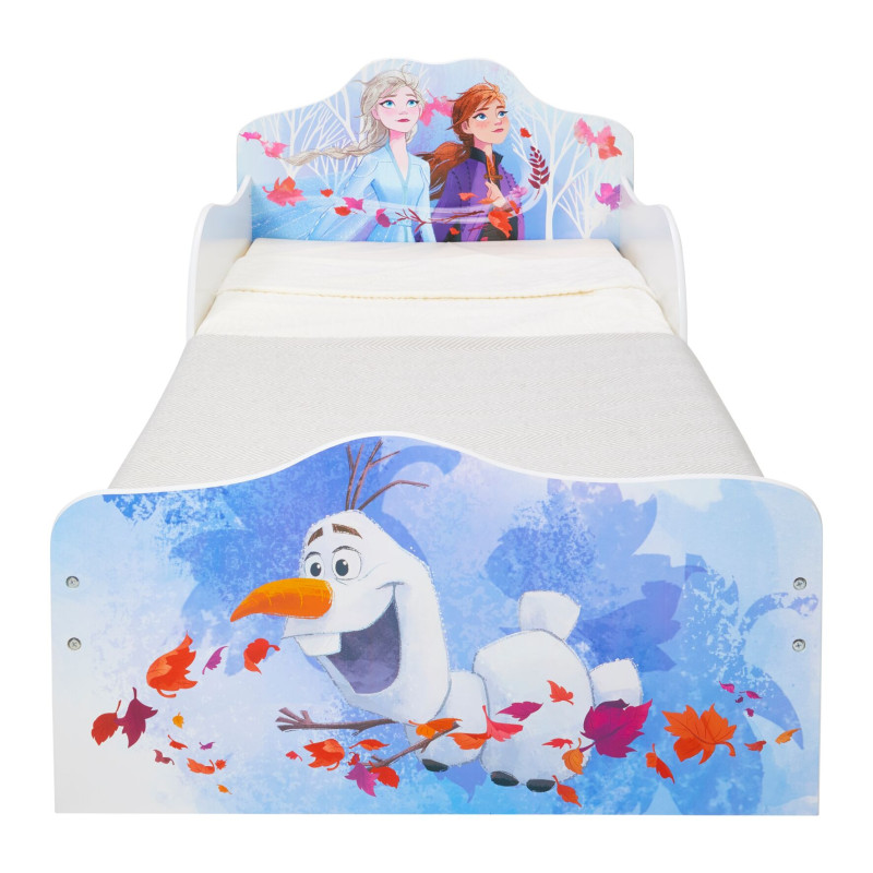 Lit Enfant Reine Des Neiges 2 Avec Tiroirs De Rangement Disney + Matelas