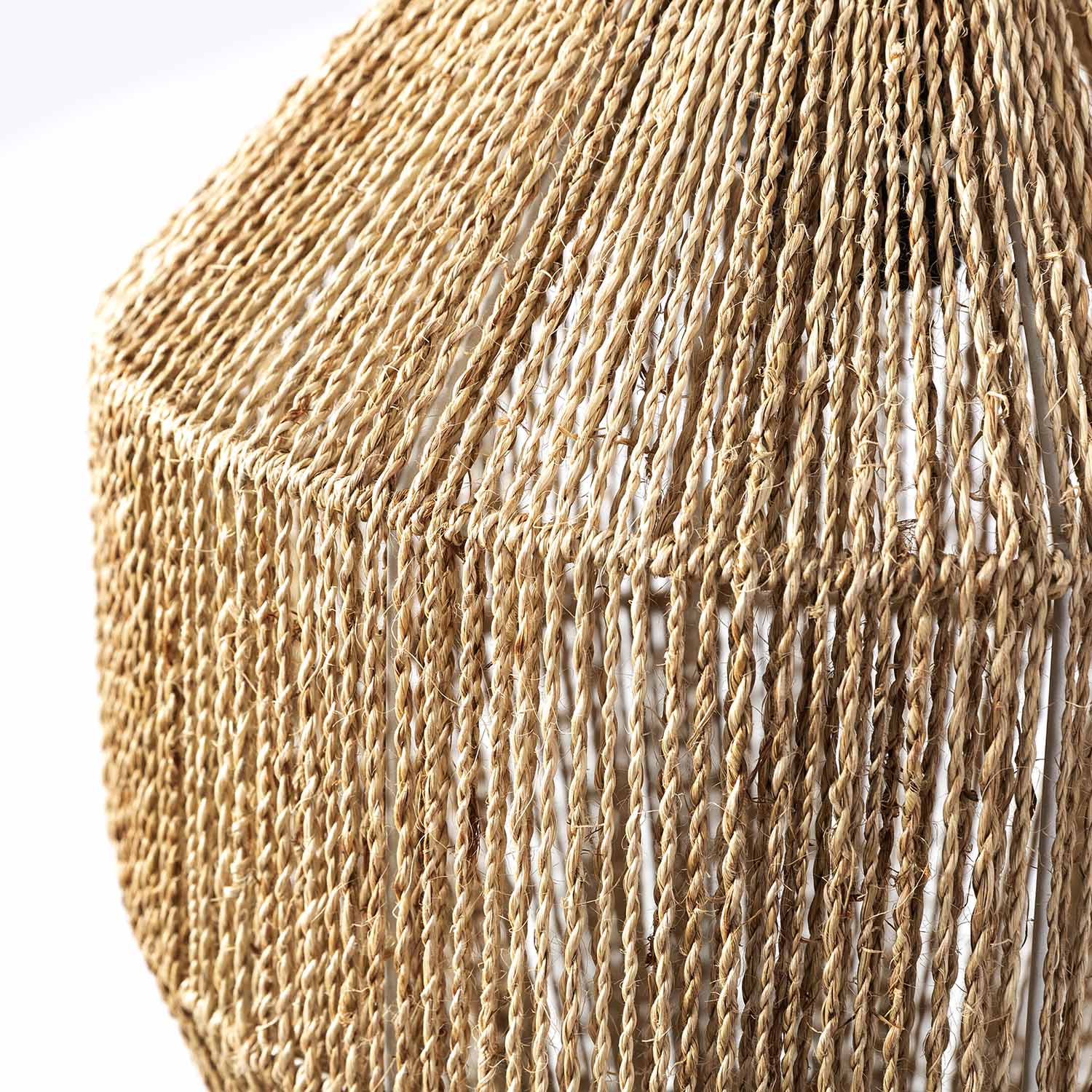 Suspension Ishi En Corde Tressée, Diamètre 30 Cm