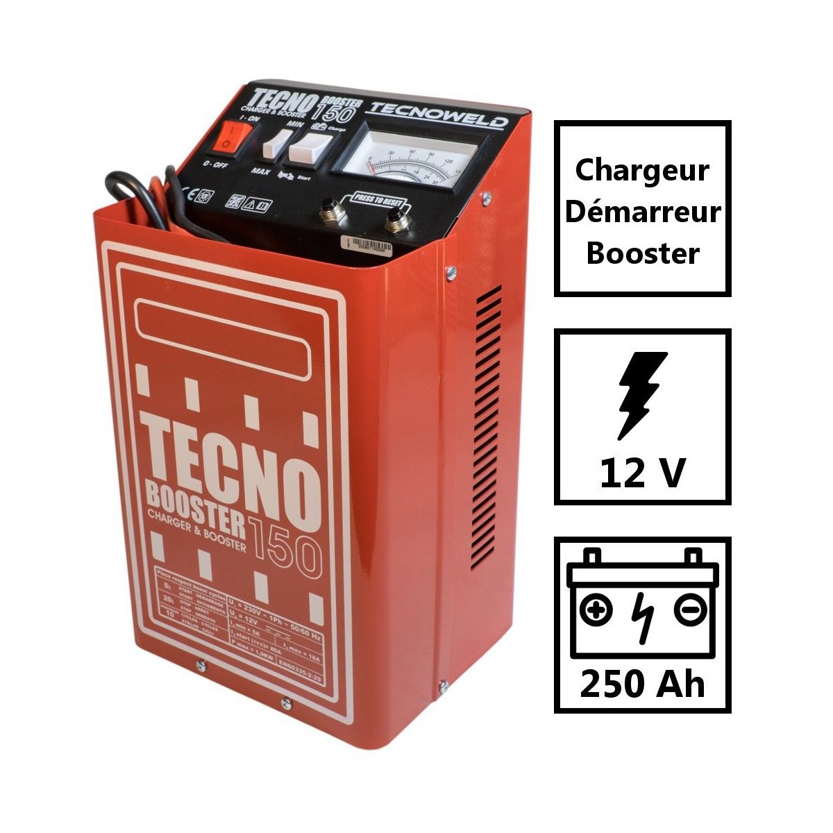 Chargeur Démarreur 270ah Compact 1900w Tecnobooster Batterie