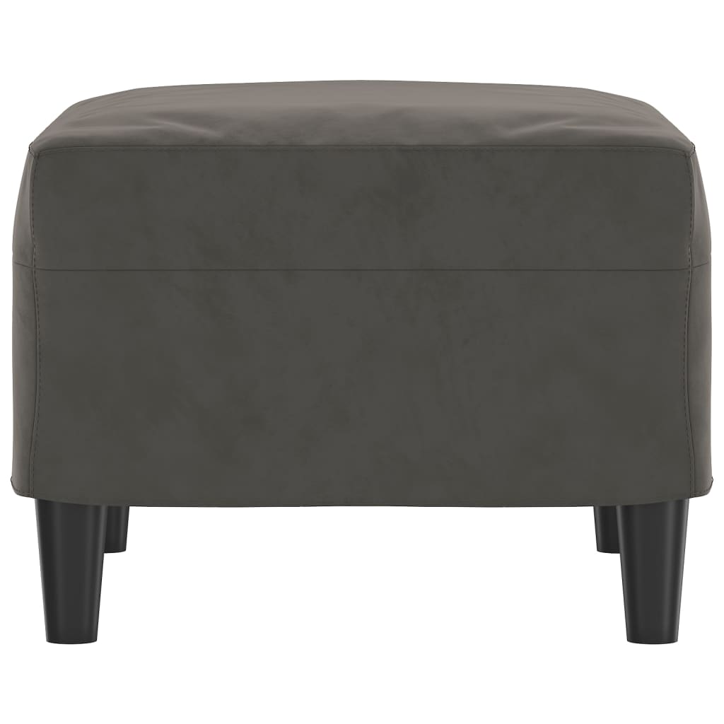 Repose-pied Gris Foncé 60x50x41 Cm Velours Vidaxl