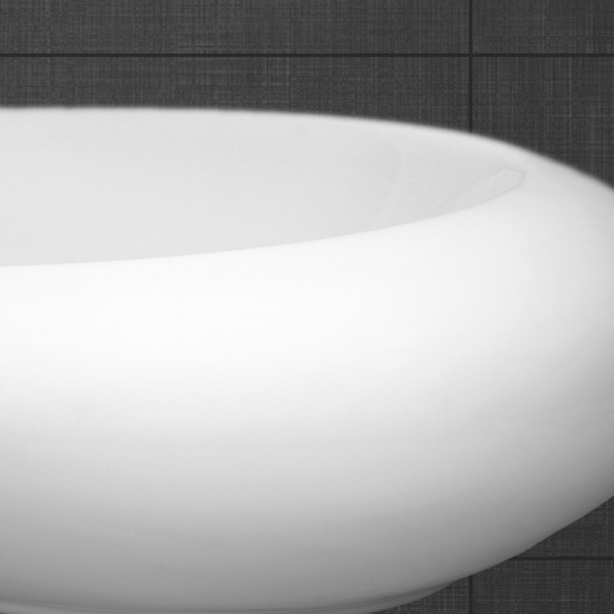 Vasque En Céramique Blanc Ovale Avec Bonde De Vidage Salle De Bain 585x375x145mm