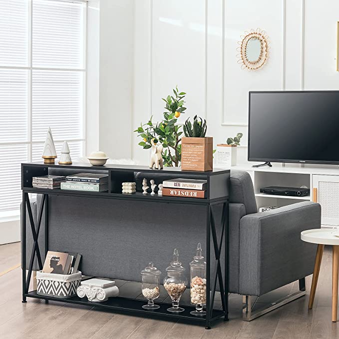 Costway Table Console Meuble D'entrée De Style Industriel