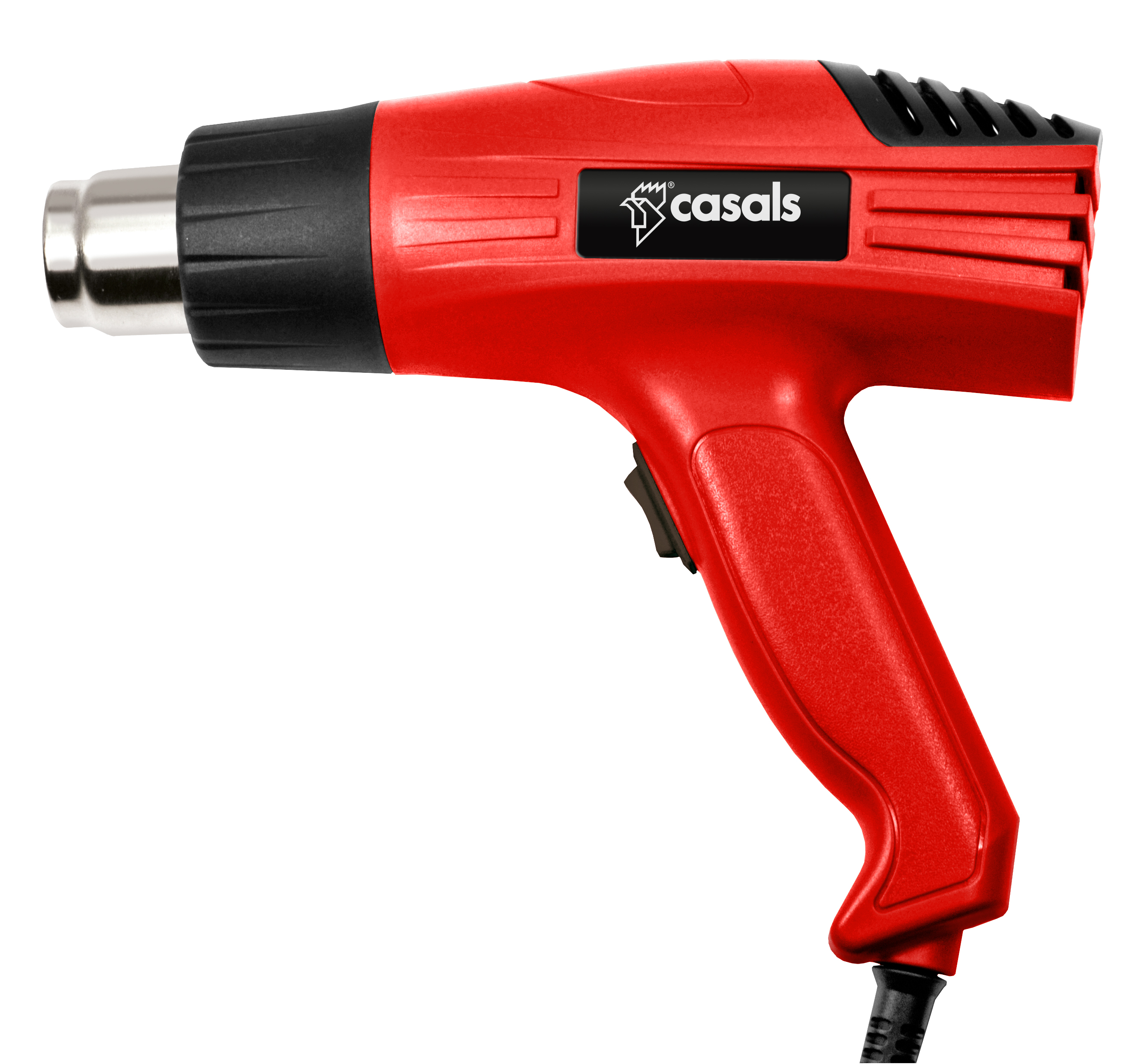 Casals Heat Gun With 4 Piece Nozzles Plastic Red