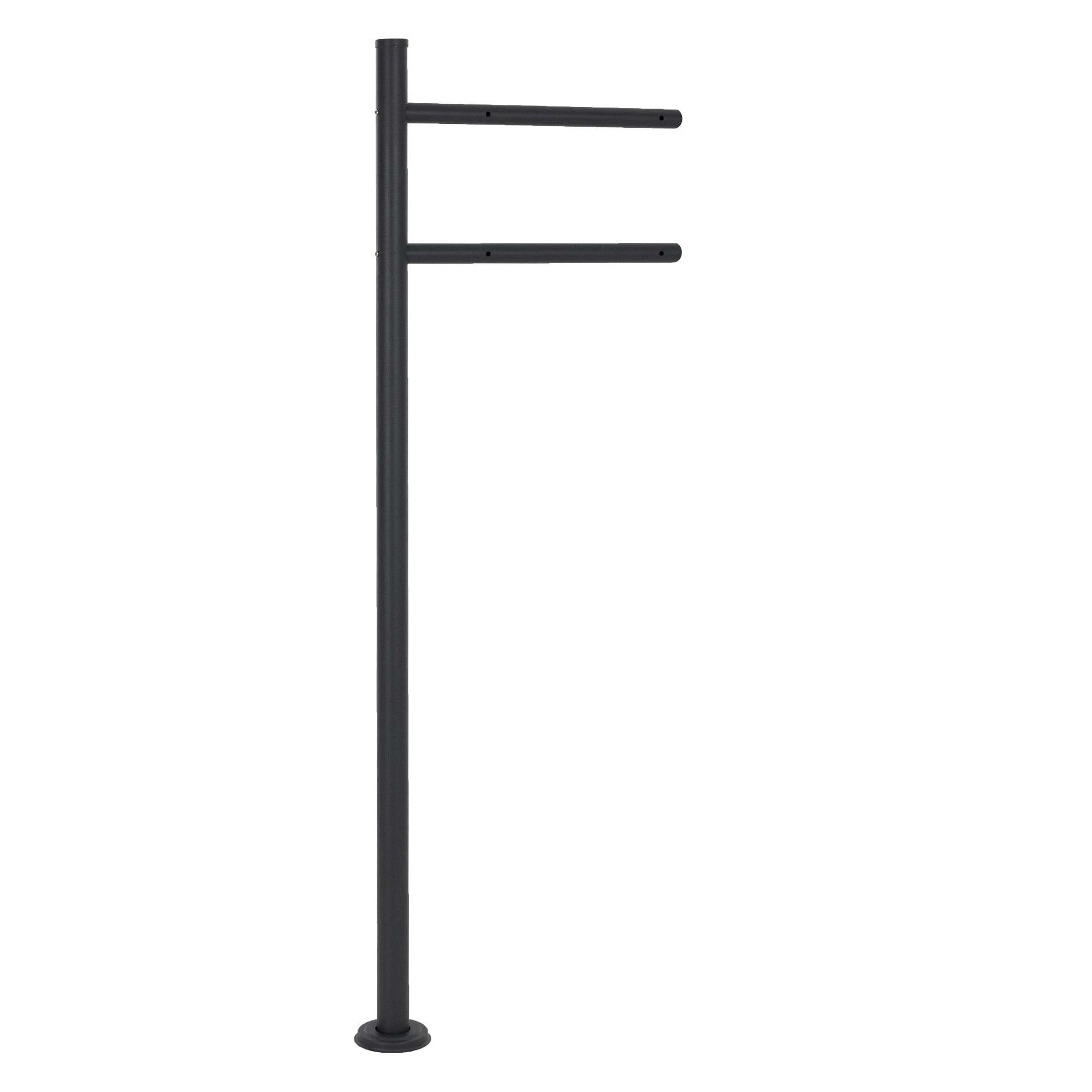 Support Piédestal Socle Pour Boîte Aux Lettres Anthracite Acier Inoxydable 120cm