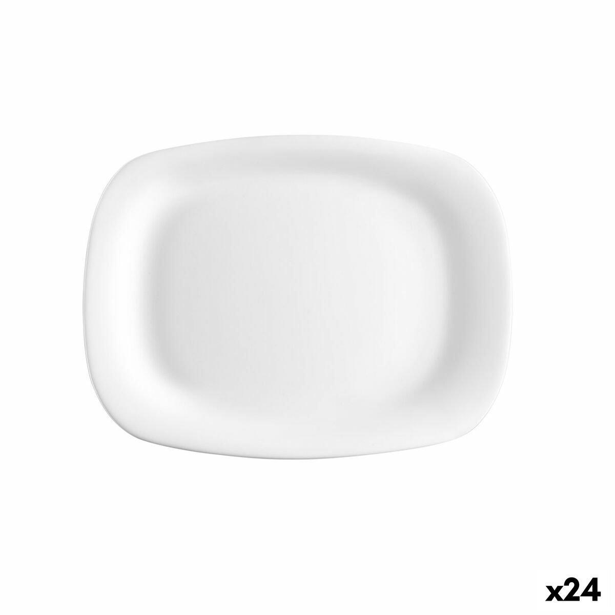 Plat À Gratin Bormioli Rocco Parma Rectangulaire Blanc Verre (18 X 21 Cm) (24 Unités)