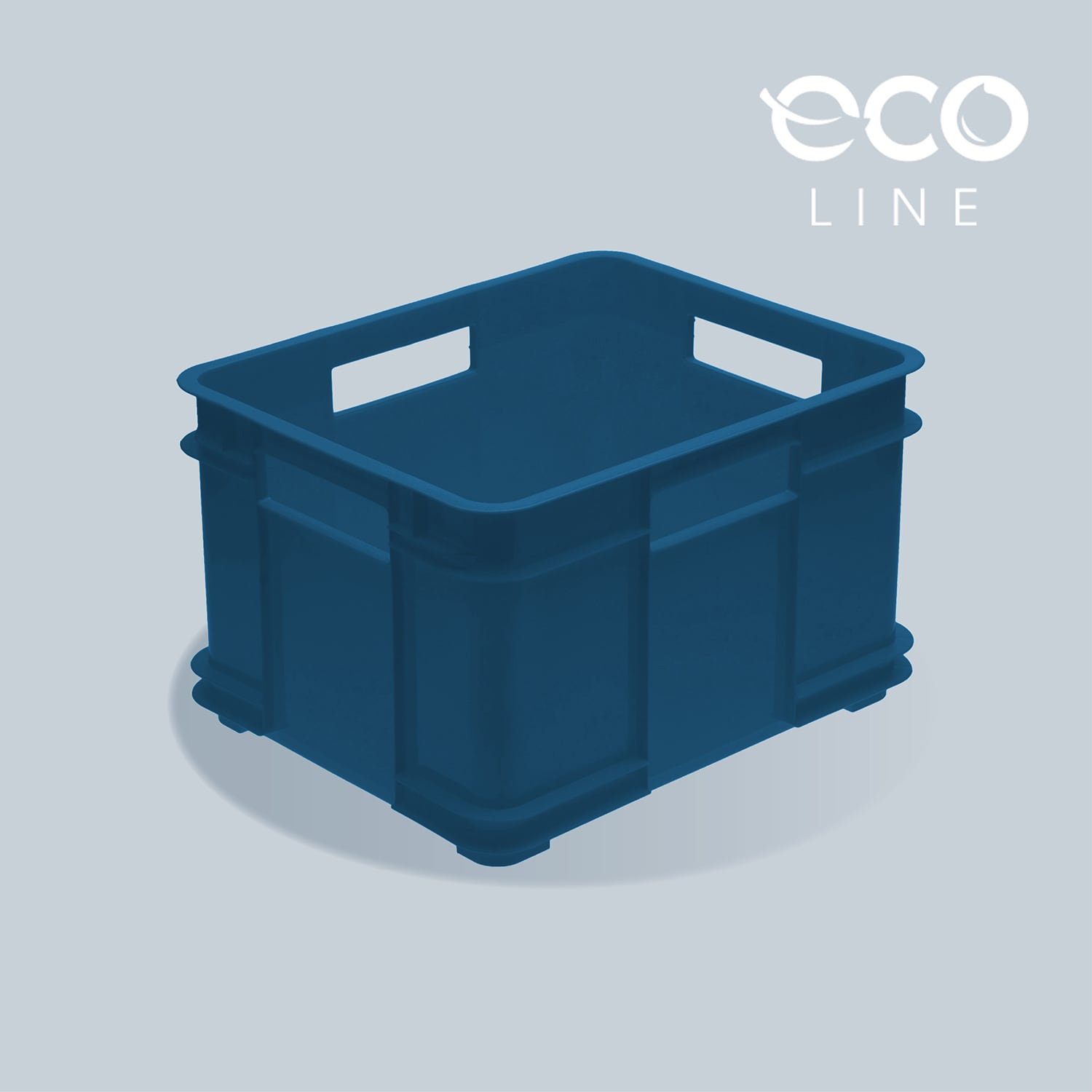 Keeeper Eurobox 2 Boîtes De Rangement Xl, Plastique Écologique 43x35x24cm 28 L Bleu