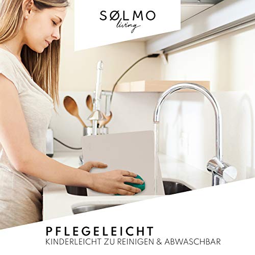 Sølmo I Set De Table En Cuir Artificiel - Lot De 4 I Set Table Essuyable I Résistants À La Chaleur Napperons I Protectio