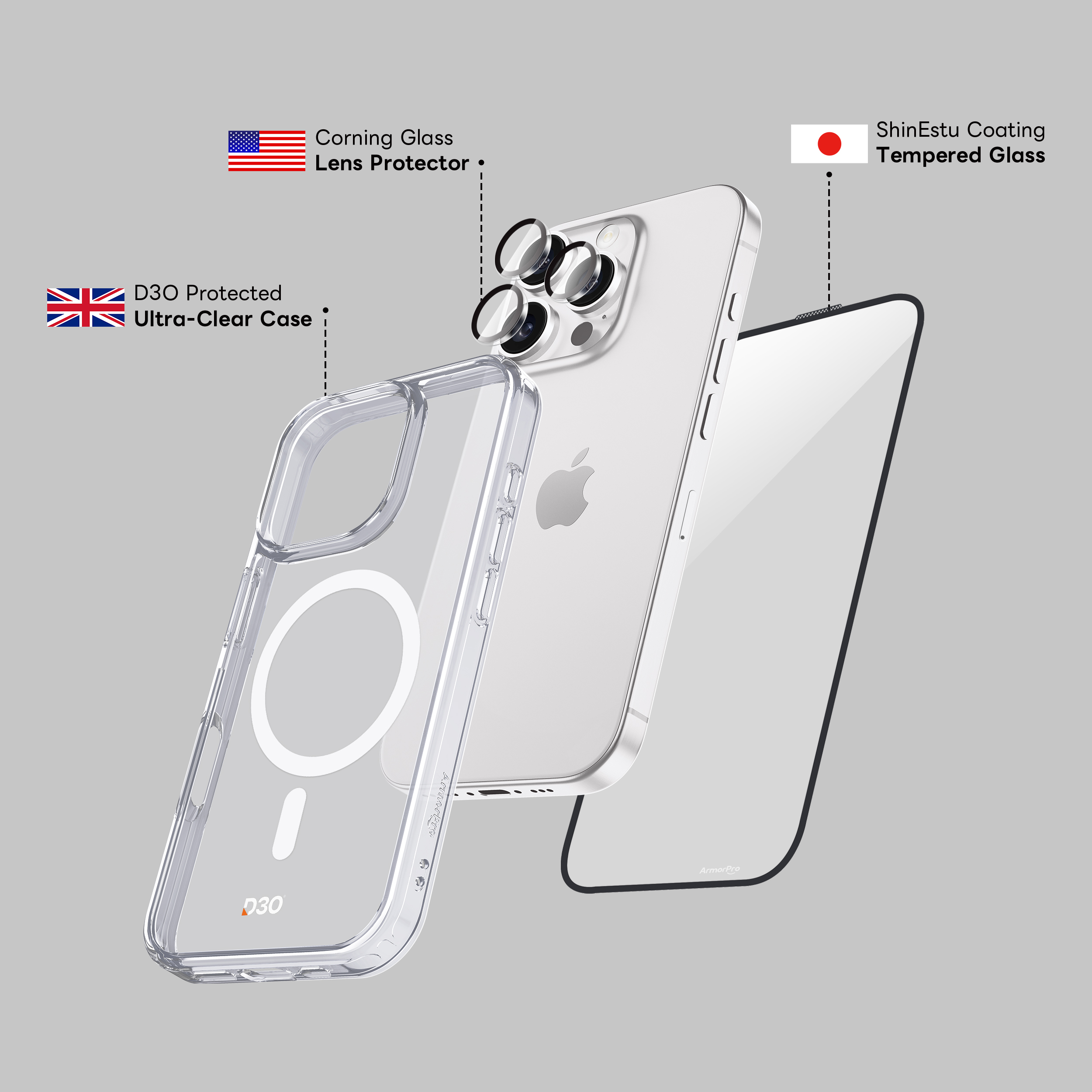 ArmorPro iPhone 16 Pro Max Back Cover Mobile Case