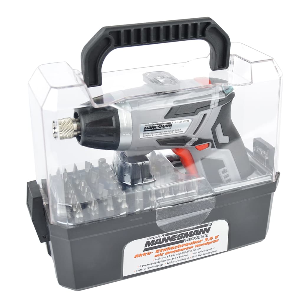 Tournevis Rechargeable 52 Pcs 3,6 V Brüder Mannesmann