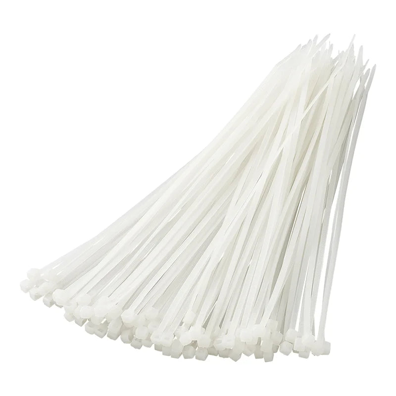 Colliers De Serrage 200x2,5mm 100 Pièces Blanc