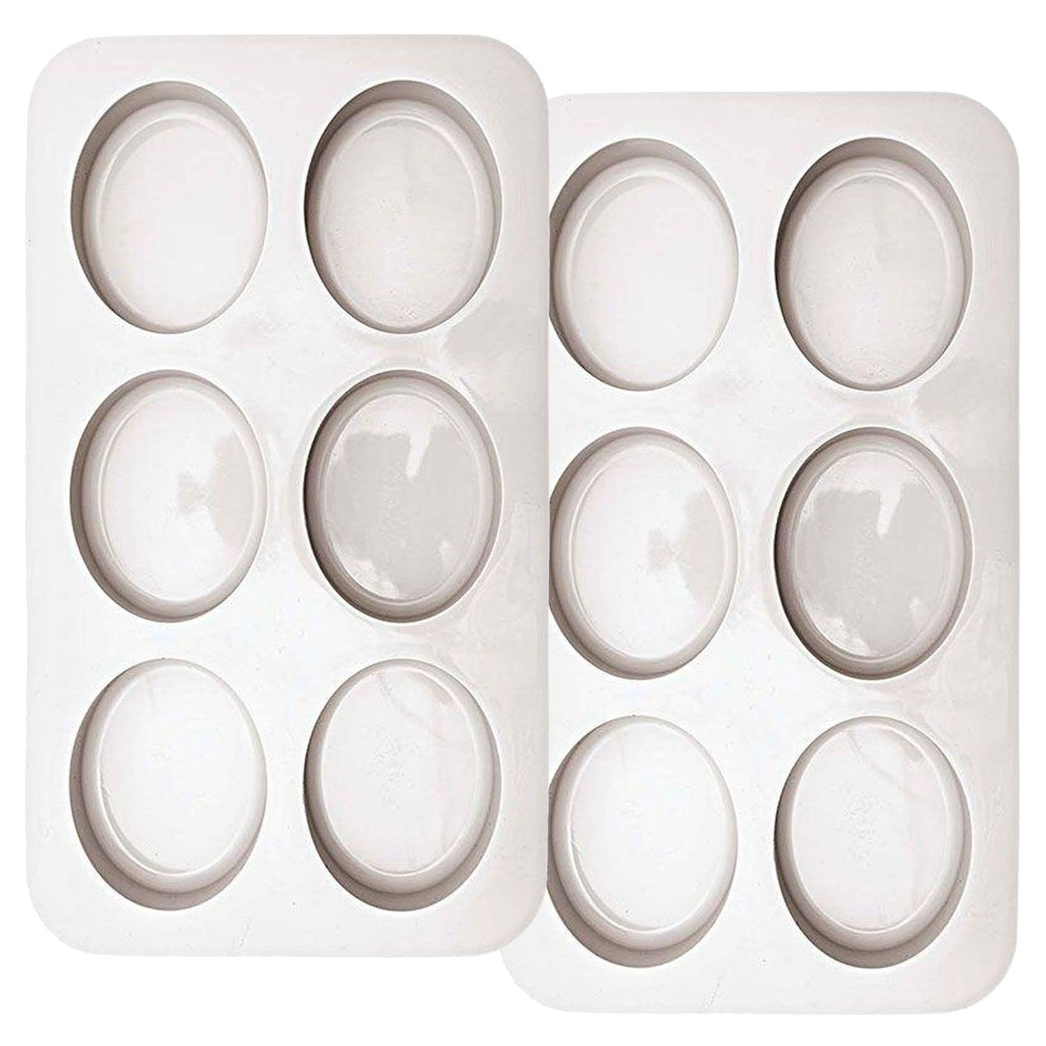 12 Moules à Savon Ovales En Silicone 8 X 6 X 3 Cm - Rico Design Multicolore Dgj87 1 Frb2