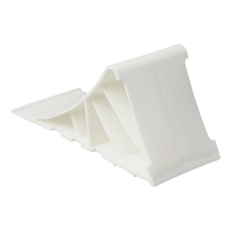 Cale De Roue Plastique Blanc Incl. Support