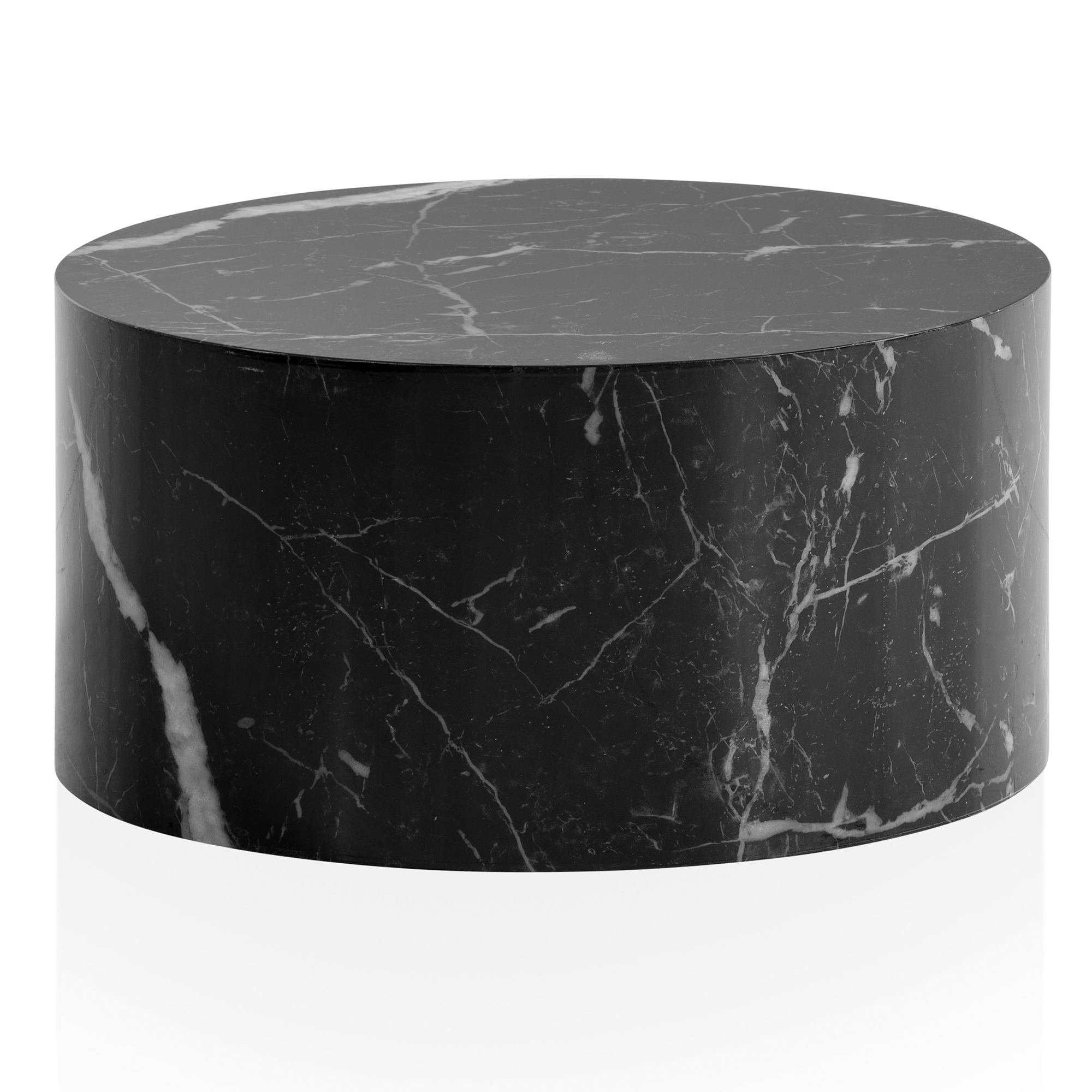 Finebuy Table Basse Aspect Marbre 60 Cm Table De Salon Ronde Moderne Brilliant